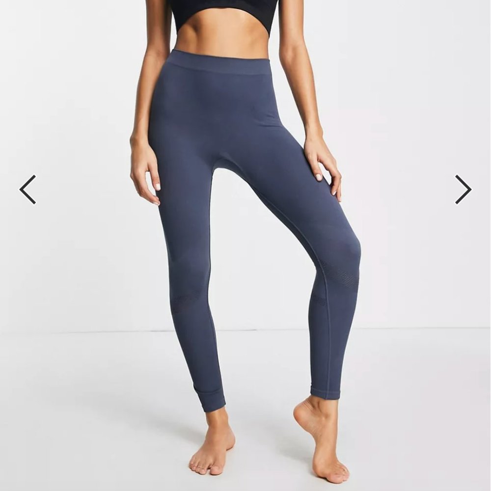 Weekday polyamide seamless leggings in steel blue - part of a set - NAVY (L)